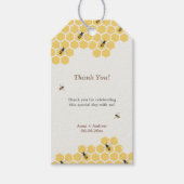 Biene und Honeycomb Vielen Dank Geschenkanhänger (Vorderseite)