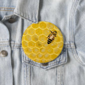 Biene und Honigwabe Button (Beispiel)