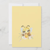 Biene und Niedliche Babydusche Einladung (Rückseite)