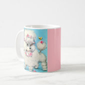 Biene und Poodle Kaffeetasse (Vorderseite Links)