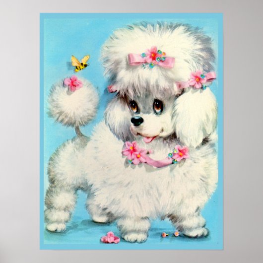 Biene und Poodle Poster (Vorne)
