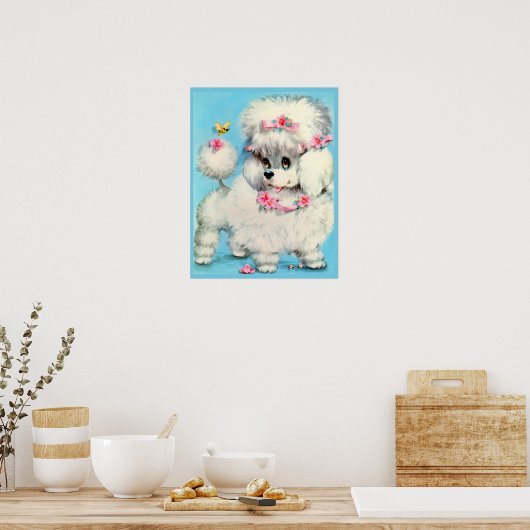 Biene und Poodle Poster (Küche)