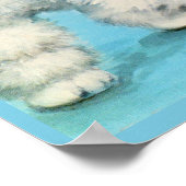 Biene und Poodle Poster (Ecke)