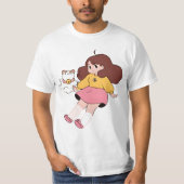 Biene und Puppycat Cardamon Happy T-Shirt (Vorderseite)