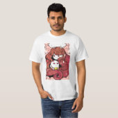 Biene und Puppycat Vintag T-Shirt (Vorne ganz)