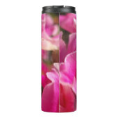Biene und rosa Rose Thermosbecher (Rückseite)