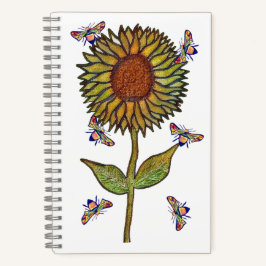 Biene Und Sonnenblumen Notizbuch