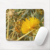 Biene und Star Thistle (Centaurea solstitialis) Mousepad (Mit Mouse)