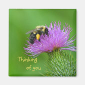 Biene und Thistle Magnet (Vorne)