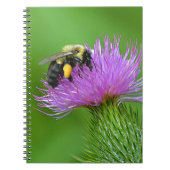 Biene und Thistle-Notebook Notizblock (Vorderseite)
