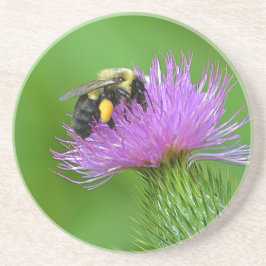 Biene und Thistle Sandstone Untersetzer