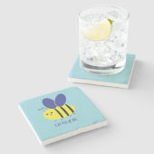 Biene Unique Steinuntersetzer (Seitenansicht)