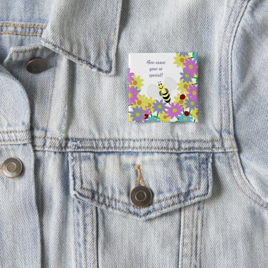 Biene-Ursache Ihr so spezieller Knopf Button (Beispiel)