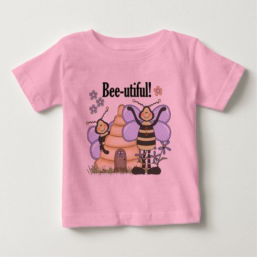 Biene-utiful Hummeln Baby T-shirt (Vorderseite)