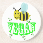 Biene vegan untersetzer (Vorne)