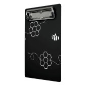 Biene verursacht Minimalistische Bienen & Honeycom Mini Klemmbrett (Gewinkelt2)
