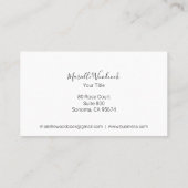 Biene Visitenkarte (Rückseite)