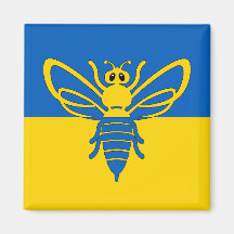 Biene vor der ukrainischen Fachmagnet