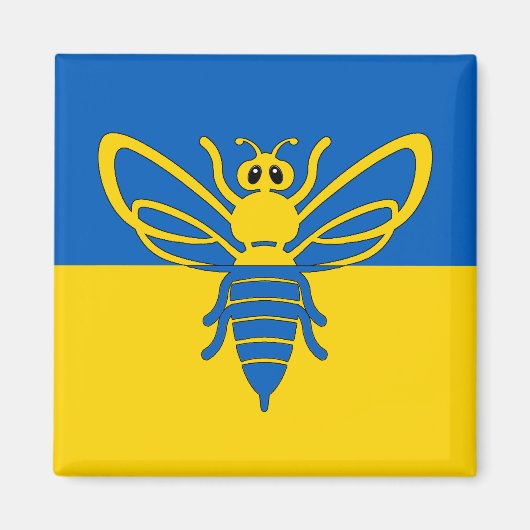 Biene vor der ukrainischen Fachmagnet Magnet (Vorne)