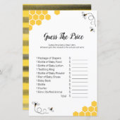 Biene Watercolor rät das Preisspiel (Vorne/Hinten)