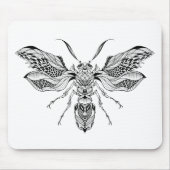 Biene-Wespe Tätowierung Mousepad (Vorne)