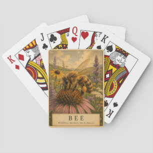 Biene Wildflower Wiesen VINTAGE Spielkarten
