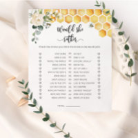 Biene würde sie lieber Brautparty-Spiel