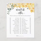 Biene würde sie lieber Brautparty-Spiel (Vorderseite)