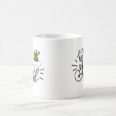 Biene-YOU-schöne Handschrift Kaffeetasse (Mittel)