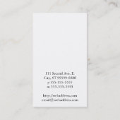 Biene [Zitrone] auf Steigung [Himmel] Visitenkarte (Rückseite)