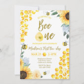 Biene zum ersten Geburtstag Einladung ersten Biene (Vorderseite)