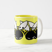 Biene Zweifarbige Tasse (VorderseiteRechts)
