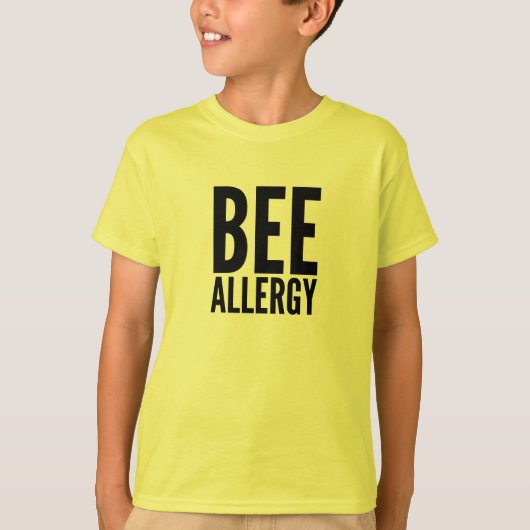 Bienen-Allergie-T-Shirt T-Shirt (Vorderseite)