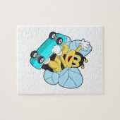 Bienen als Skater mit Skateboard Puzzle (Horizontal)