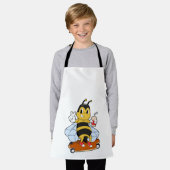 Bienen als Skater mit Skateboard Schürze (Getragen)