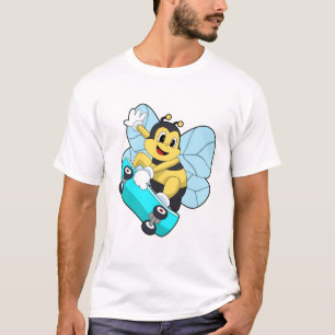 Bienen als Skater mit Skateboard T-Shirt