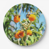 Bienen am Arbeitsplatz Pappteller (Vorderseite)