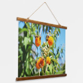 Bienen am Arbeitsplatz Wandteppich Mit Holzrahmen (Gewinkelt)