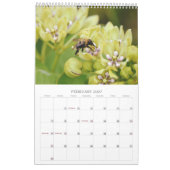 Bienen auf Blume Kalender (Feb 2027)