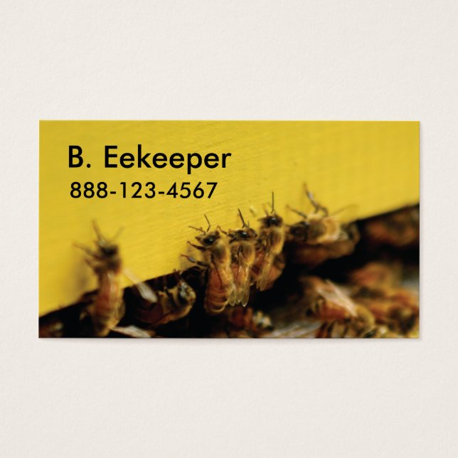 Bienen auf dem gelben Stock (Vorderseite)