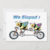 Bienen auf einem Tandem-Fahrrad Ankündigung (Vorderseite)