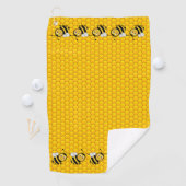 Bienen auf Honeycomb Golfhandtuch (Insitu)
