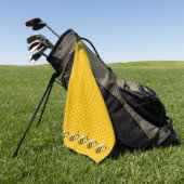 Bienen auf Honeycomb Golfhandtuch (Gras)
