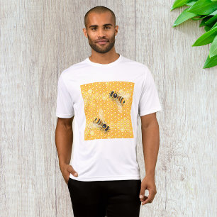 Bienen auf Honigwaben Männer aktiv T-Shirt