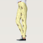 Bienen auf Honigwabengelb Leggings (Links)