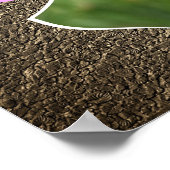 Bienen auf Kosmos-Blume aus Rahmen Poster (Ecke)