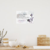 Bienen auf Lavendel mit Da Vinci Quote Print Poster (Küche)