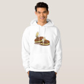 Bienen auf zwei Biscuits Mens Hoodie (Vorne ganz)