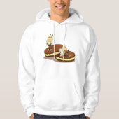 Bienen auf zwei Biscuits Mens Hoodie (Vorderseite)