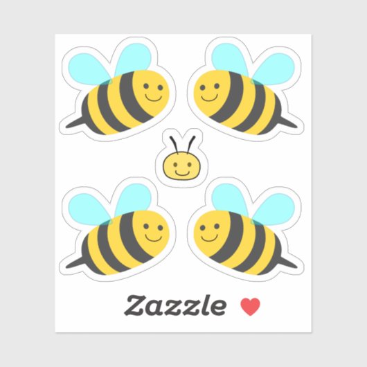 Bienen Aufkleber (Blatt)